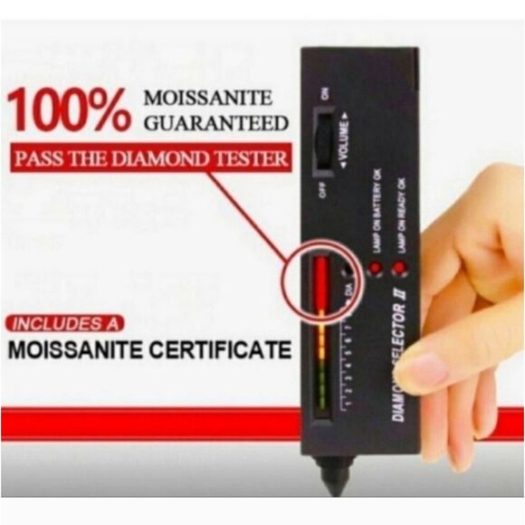 Certified 1.00CT VVS1 Moissanite Diamond Luxury Stud Earrings - Picture 14 of 14